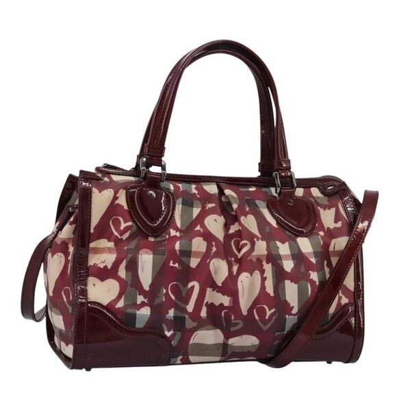 Pre Loved burberry Women Burgundy Travel Bags - Picture 1 of 8